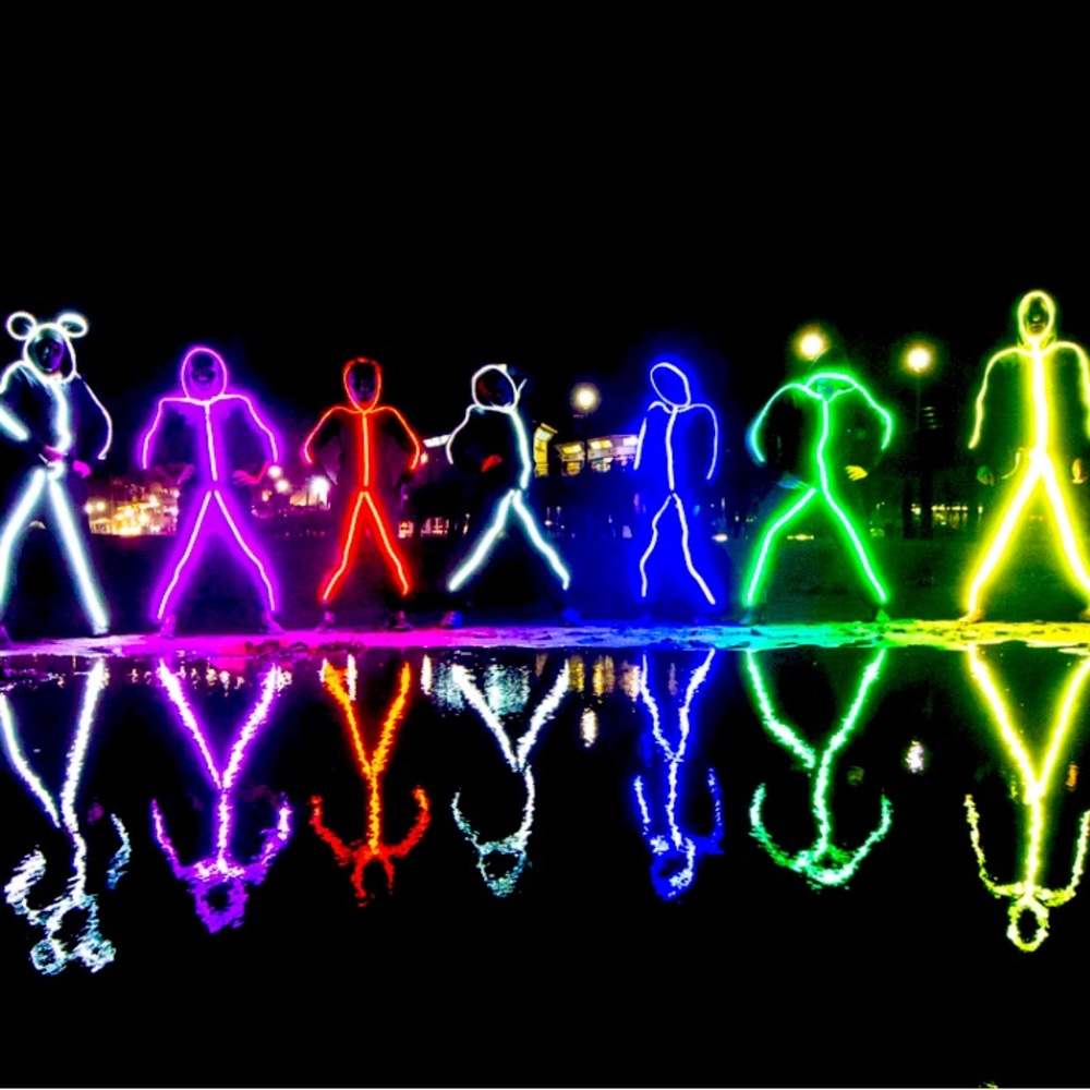 Glowing Stickman Costume